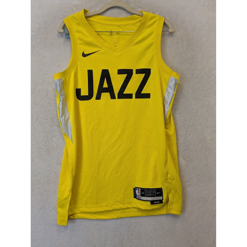 Nike Utah Jazz NBA Swingman Jersey Mens Medium 44 Icon Edition Yellow NEW